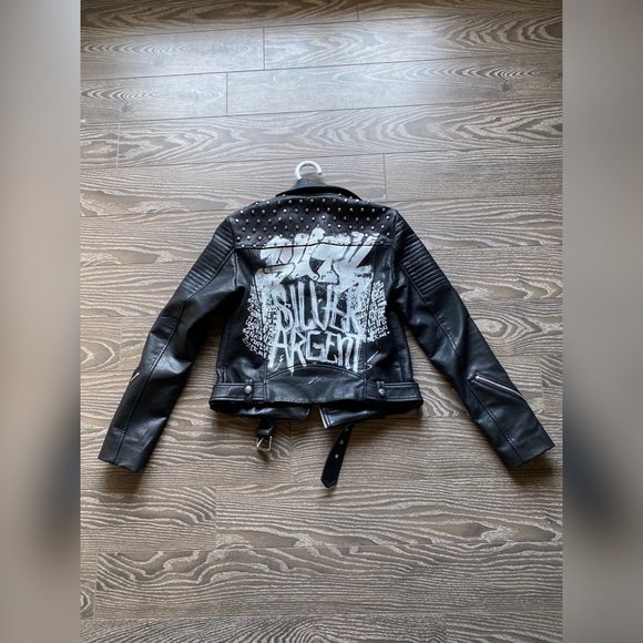 Studded Faux Leather Jacket - Picture 2 of 6